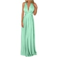 thumbnail image 1 of TIMIFIS Women's Summer Off the Shoulder Long Formal Dresses Sleeveless Ruched Bodycon Wedding Guest Slit Party Club Maxi Dress pring, 1 of 3