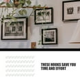 thumbnail image 3 of OULII 100Pcs Traceless Nail Screws White Concrete Wall Hooks for Hanging Small Artwork, 3 of 8