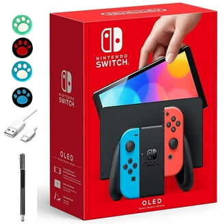 Nintendo Switch™ Bundle: Console w/ Neon Blue & Red Joy-Con, 12