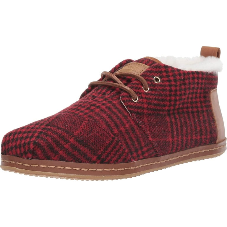 Toms red plaid bota cheap boots