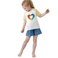 thumbnail image 5 of Raglan T-shirts for Kids 3-14 Years Boys Girls Summer Short Sleeve Casual Tshirts Crew Neck Base Tees (4 Years, Yellow 05), 5 of 6