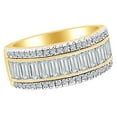 thumbnail image 2 of 2 Ct White Natural Diamond Etruscan Style Anniversary Band Ring in 14k Yellow Gold Ring Size - 12.5, 2 of 2