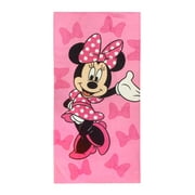 Minnie Pretty In Pink 28X58 Beach Towel