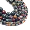 thumbnail image 5 of Cuentas de piedra natural de 4 a 10 mm, ágata india, ojo de tigre, jade, cuarzo rosa, jaspes, cuentas de warist redondas para hacer joyas, pulseras de bricolaje, 5 of 5