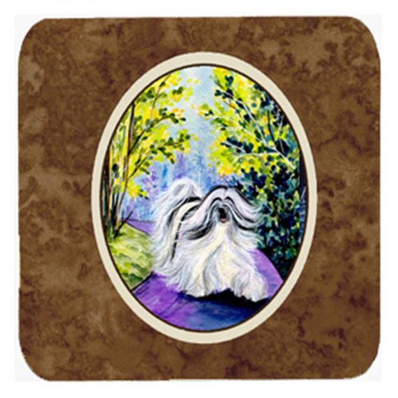 Tibetan Terrier Foam Coasters, Set Of 4
