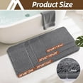 thumbnail image 6 of Bath Rugs for Bathroom Extra Thick - Anti-Slip Bath Mats Soft Plush Yarn Shaggy 100% Strong Mirco Polyeste Mat Living Room Bedroom Mat Floor Water Absorbent(Dark Grey,20x32 - Inches), 6 of 8