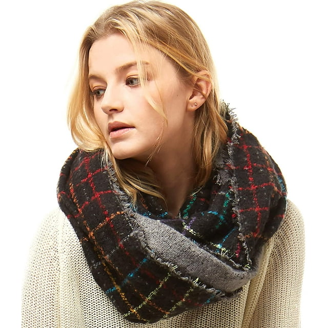 Women's Infinity Scarf - Soft and Warm Winter Loop Neck Warmer Scarves - Various Patterns and Colors.