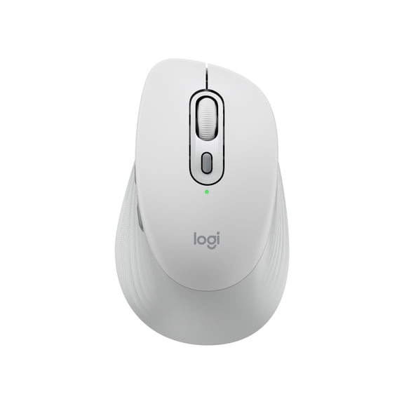 Logitech Signature Comfort M840 L Wireless Mouse, Bluetooth Mouse with Silent Clicks, SmartWheel, Off-white