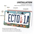 thumbnail image 5 of GZHJMY Colorful Flowers Butterfly License Plate Frames Set of 2, Universal Aluminum License Plate Holders 2 Holes Car Tag Frames Automotive Exterior Accessories with Screw Caps Decorative, 5 of 7