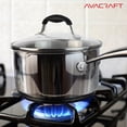 thumbnail image 6 of AVACRAFT Stainless Steel Saucepan with Glass Lid, Strainer Lid, Two Side Spouts for Easy Pour with Ergonomic Handle, Multipurpose Sauce Pan, Sauce Pot (5-Ply Capsule Bottom, 3.5 Quart), 6 of 6