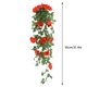 thumbnail image 3 of XWSHYW Flores Artificiales Flores Artificiales, Rosas Simuladas, Conductores de Aire Acondicionado, Decoración de Techo de Sala de Estar, Envoltura de Plástico, Plantas, Flores Falsas, Enredaderas, F, 3 of 5