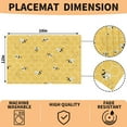 thumbnail image 2 of Honeycomb Bees Placemats Set of 4 Washable Kitchen Dining Table Mats 12 x 18 Inch Modern Cloth Place Mats Non-Slip Heat Resistant Placemats for Home Farmhouse Kitchen Dinner Party Decor, 2 of 6