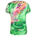 thumbnail image 4 of LilyLLL Womens Tie Dye Color Short Sleeve V Neck T Shirt Blouse Tops S-3XL, 4 of 5