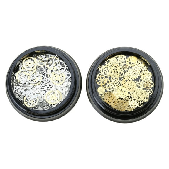 Sinyiin 2 Boxes Mini Mixed Steampunk Charm Kit UV Frame Epoxy Resin Jewelry Fillings