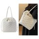 thumbnail image 5 of Bolso Mano Acolchado Informal para Mujer Bolso Hombro Acolchado Bolso Suave para Citas Diarias (blanco), 5 of 9