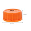 thumbnail image 2 of SKISUNO 2Pcs Universal Lawn Mower Gas Cap Replacement in Orange with Rubber Gasket for Leak Protection, 2 of 8