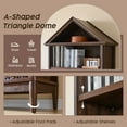 thumbnail image 4 of SinCiDo Tall Angled Arch Bookshelf, 5 Tiers Open Shelves Bookcase and Triangular Top for Living Room, Office, 4 of 6