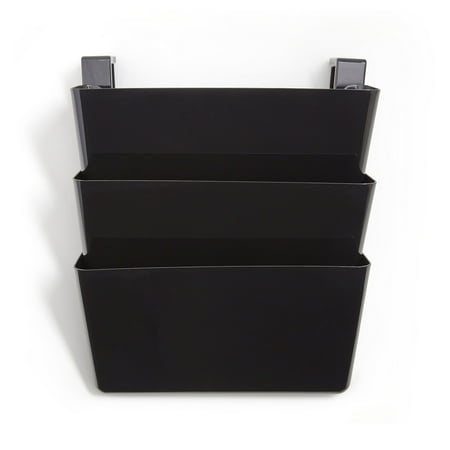 UPC: 0718103324694 | TRU RED Unbreakable 3-Pocket Plastic Letter Wall File Blk TR55344