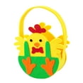 thumbnail image 2 of Bolsa de regalo de Pascua duradera, bolsa de mano, cesta de galletas para niños, cesta de aperitivos, decoración de recuerdo de fiesta Amarillo verde, 2 of 4