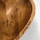 thumbnail image 4 of Un cuenco con forma de corazón: cuenco funcional y coleccionable: cuenco de madera hecho a mano para servir dulces, nueces, postres y frutas., 4 of 6