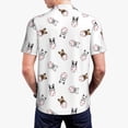 thumbnail image 4 of Balery Bbaseball Dog Printed Men’s Short Sleeve Polo Shirt, Midweight Men's Shirt,Golf Polo shirts -, 4 of 9