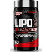 Nutrex Research Lipo 6 Black Ultra Concentrate Supplement For Weight Loss Fat Burner for Men & Women, 60 Count