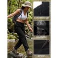 thumbnail image 4 of liyiyiyia Hiking Pants Women UPF 50 Quick Dry Cargo Pants Lightweight Outdoor Travel Pants Black, 4 of 8