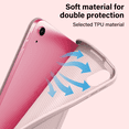 thumbnail image 5 of Kenke Case for iPad (A16) 11th Generation 11 Inch 2025, iPad 10th Generation 2022 10.9 Inch, Without Pencil Holder, Trifold Stand Smart Case Soft TPU Back, Auto Wake/Sleep, Support Touch ID, Pink, 5 of 9