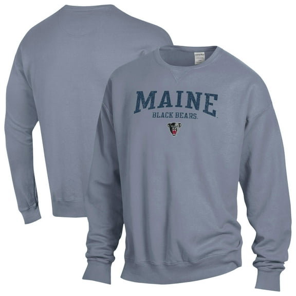 Men's ComfortWash  Gray Maine Black Bears Fleece Sweatshirt