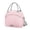 Pink, variant on Large Capacity Insulated Lunch Bag, Portable Shoulder Crossbody Lunch Tote Cooler Bag for Work, Picnic, Travel, Reusable Thermal Meal Bag for Men and Women, Beige
