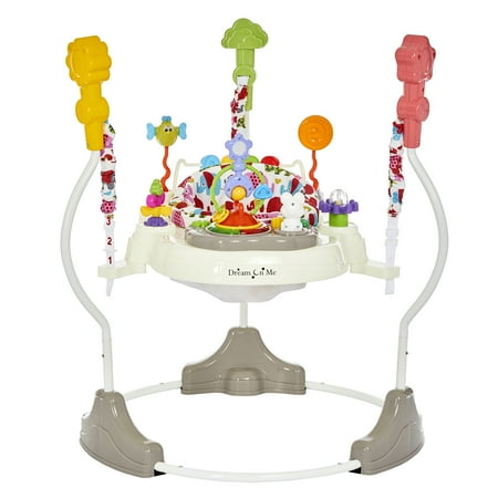 Dream On Me Zany 2-in-1 Baby Activity Center and Bouncer in Elephant Print