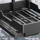 thumbnail image 5 of Fasiaou Kitchen Sink Rack Tray Organizer Stand for Sponge, Dish Cloth, Rag, Brush, Scrubber Storage and Organization (Black), 5 of 6
