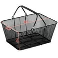 thumbnail image 5 of KFFKFF 12 Pieces Mesh Shopping Basket Metal Shopping Basket with Handles Portable, 5 of 8