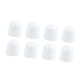 thumbnail image 2 of Siruishop 8 Pieces Toilet Seat Floor Bolt Caps Practical Screw Trim Cover for Home Use White, 2 of 8