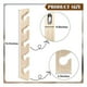 thumbnail image 3 of 2 percheros de madera para pared, organizador de gorras de béisbol, soporte de pared para gorras, perchero vertical para armario., 3 of 5