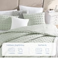 thumbnail image 4 of Juego de edredón Swift Home Twin/Twin XL Sage con pompones, 4 of 8