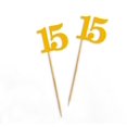 thumbnail image 3 of Darling Souvenir, Quinceanera 15th Birthday Cupcake Toppers, Dessert Decorations - Pack Of 20, 3 of 3