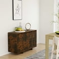 thumbnail image 1 of vidaXL Sideboard Smoked Oak 120x41x75 cm Engineered Wood, 1 of 5