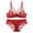 Watermelon Red, variant on oqasdz Lingerie Sets for Women Sexy Naughty Adjustable Thin Breathable Racerback Lace Edge Bra Set