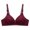 Burgundy, variant on Holloyiver Women's T Shirt Bra, Demi Cup, Smoothing, Lightly Lined，Full Coverage ，Wireless，Bra.