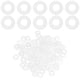 thumbnail image 1 of Uxcell 120-Pack M4 Arandelas Planas de Nylon 4mm ID 10mm OD 1mm Grosor Espaciador de Sellado Junta Anillo Blanco, 1 of 6