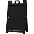 thumbnail image 4 of Plasticade Signicade Deluxe A Frame Durable Folding Double Sided Portable Sidewalk Curb Sign Display with Quick-Change System, Black, 4 of 17