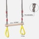 thumbnail image 3 of Wooden Trapeze Swing Bar With Plastic Gym Rings For Indoor Outdoor Fun Kids Children Adult Fitness, 3 of 5