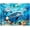 Blue Dolphins, variant on Playful Dolphins Beach Blanket 54 x 68 inch Beach Towel Coral Reef with Clown Fish 100% Cotton Family Size
