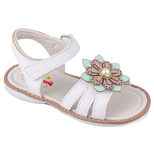 Sandalia Huarache para Niña Dominiq 320 con Flor y Velcro