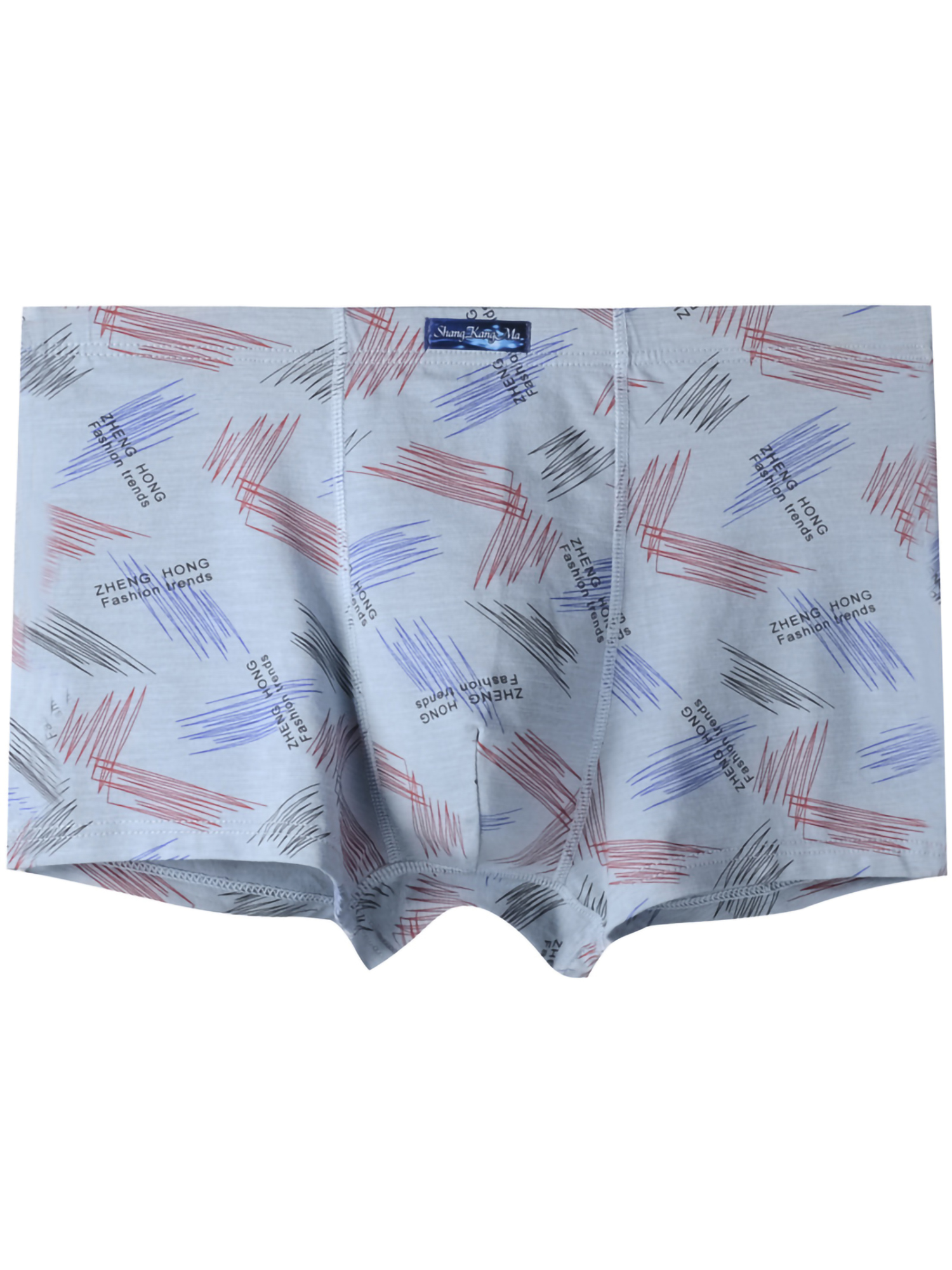 UKAP 2 Pack Cotton Stretch Low Rise Trunks 3 Pack Letter Stripe Print