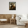 thumbnail image 3 of Stupell Industries Rustic Cattle Cowboy Novelty Painting Black Floater Framed Canvas Art Print Wall Art, 25 x 31, 3 of 10