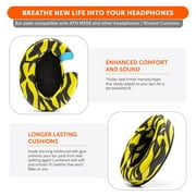 Wicked Cushions Replacement Earpads for ATH M50X M40X M30X Headphones & More | Upgraded Thickness, Enhanced Comfort