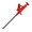 Red, variant on J.30042 Test Hook Clip 4MM Banana Socket Professional Insulated High Voltages Flexible Grabber Probe Test Hook Clip
