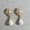 White, variant on Pave Pearl Fashion Floral Teardrop Earrings Boutique Women Ear Drop Jewelry Gift